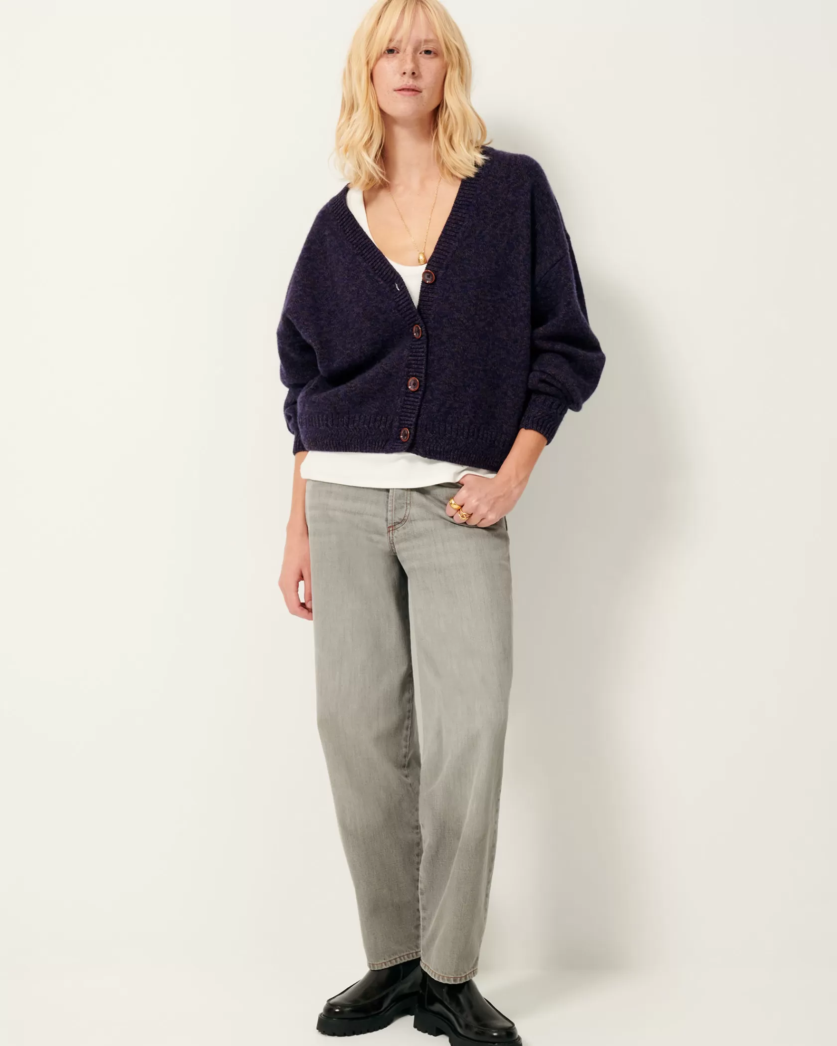 Maille | Pulls Et Cardigans>Sessùn Sweet monroe InkBlue
